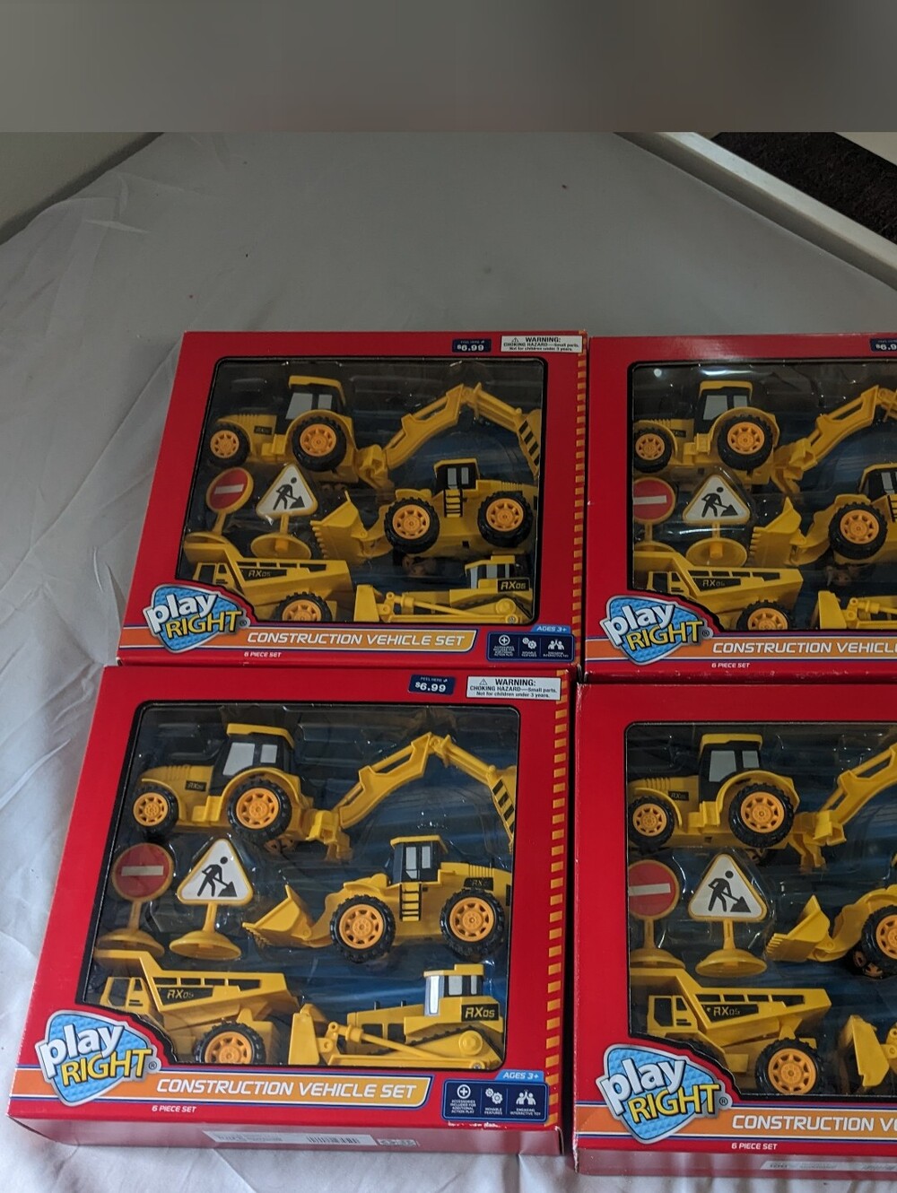 Play Right Construction Vehicle Sets – Brand New